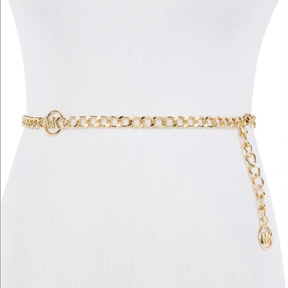 ♣️NWT Michael Kors” Genuine Leather/Chain Belt MICHAEL Michael Kors | Accessories | Michael Kors Chain Belt  main image 3
